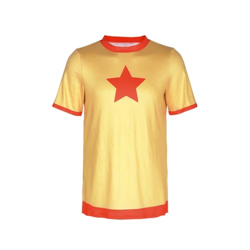 Scott Pilgrim Kostüm für Männer Cosplay Scott Pilgrim Shirt nimmt sich aus Kostüm Gelbes Hemd Halloween Outfits (yellow, L) von Cowuecah