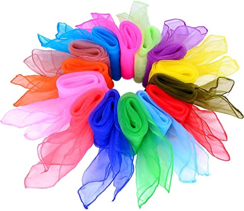 Coyanyu Tanz Tücher, 14 Stück Multicolor Square Jongliertücher Magic Movement Performance Schals für Kindergarten Kinder und Erwachsene 14 Farben 24 x 24 Zoll Coyanyu Tanz Tücher, 14 Stück Multicolor Square Jongliertücher Magic Movement Performance Schals für Kindergarten Kinder und Erwachsene 14 Farben 24 x 24 Zoll von Coyanyu