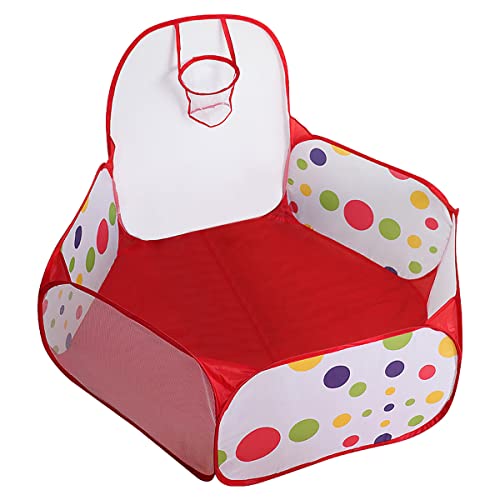 Cozywind Bällebad Bällepool Kinder Pop Up Zelt Baby Bällchenbad Kleinkind Bällchenpool Kugelbad Outdoor Faltbare Ball Grube mit Mini Basketballkorb (Ohne Bälle) (120cm) von Cozywind