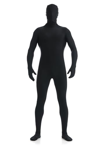 Men's and Women's Bodysuit Costume Stretchy Spandex Unitard Halloween Cosplay Full Body Suit Zentai Skin Suit (Black,X-Large) von Cozzmats