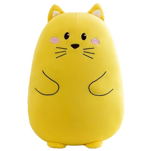 Cpoeof Kuscheltier Katze Plüschtier 30cm Squishy Katze Kissen Süße Katze Stofftier Spielzeug Sofakissen Geschenk für Kinder,30cm von Cpoeof