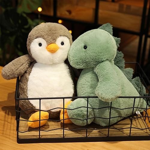 Cpoeof Plüschtier Kaninchen Plüsch Spielzeug, 35cm niedlich Dinosaurier/Pinguin/Kaninchen Plüsch Puppe weiches Geschenk für Kinder Jungen Mädchen,Rabbit von Cpoeof