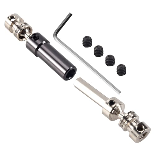 Cpolebev 1 StüCke Metall Hinten Mitte Antriebswelle Cvd Getriebewelle für 1:12 12428 12423 Rc Auto Kurze Kurs WüSte Offroad Titanium von Cpolebev