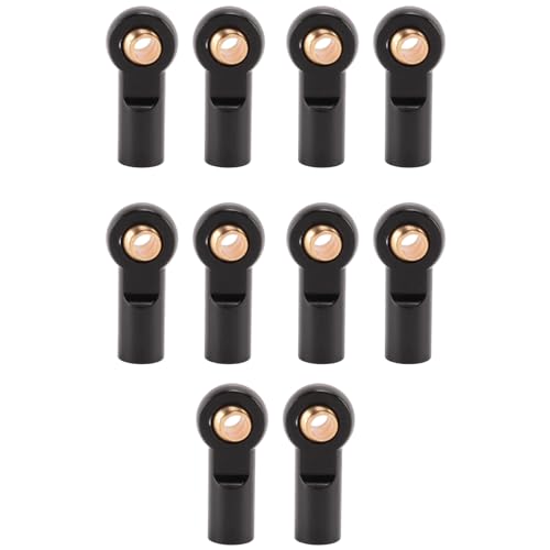 Cpolebev 10 StüCke Metall M3 Link Spur Stangen Kopf Kugelgelenk für 1/10 RC Auto Crawler AXIAL SCX10 D90 D110 CC01, Schwarz Cpolebev 10 StüCke Metall M3 Link Spur Stangen Kopf Kugelgelenk für 1/10 RC Auto Crawler AXIAL SCX10 D90 D110 CC01, Schwarz von Cpolebev