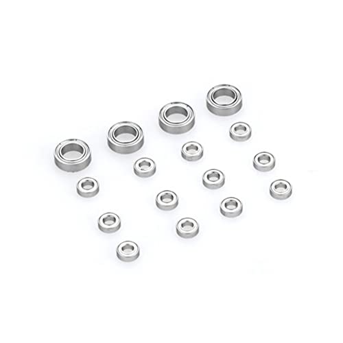 Cpolebev 16 STÜCKE Stahl Lager 3X6X2Mm 6X10X3Mm für C14 C24 B36 MN D90 MN-90 MN99S RC Auto Teile Upgrade ZubehöR von Cpolebev