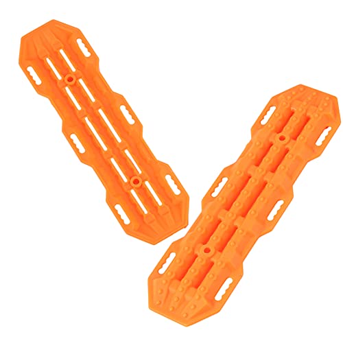 Cpolebev 2 StüCke Kunststoff Sand Leiter Recovery Rampen Bord für 1:10 Rc Raupen Axial Scx10 Cc01-4 D90 MST, Orange von Cpolebev
