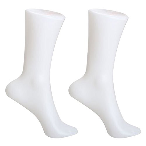 Cpolebev 2 Stueck Female Fuss Socken Schablone Anzeige Kurzer Strumpf Mannequin von Cpolebev