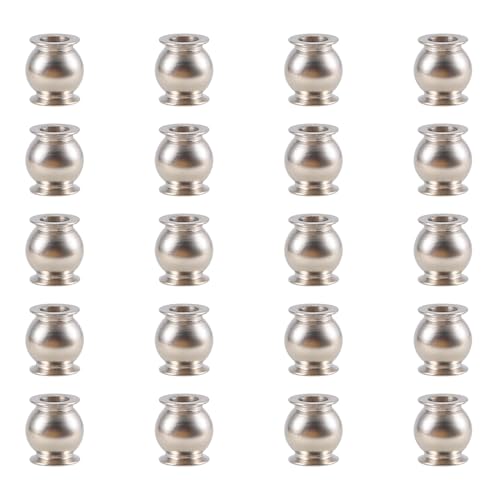 Cpolebev 20 StüCk 3Mm Stangen Ende Kugelgelenk FüR 1/10 TRX4 TRX6 E- Summit T- E- Slash RC Auto Teile von Cpolebev