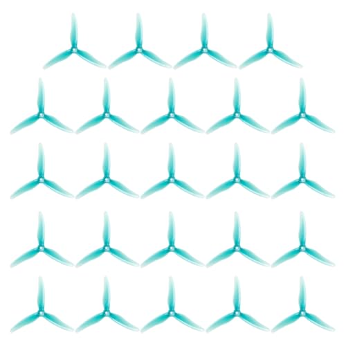 Cpolebev 24 STÜCKE 51466 V2 FPV Propeller 5 3-Blatt-Propeller Drohnen Propeller für FPV RC Racing Drone Blau von Cpolebev