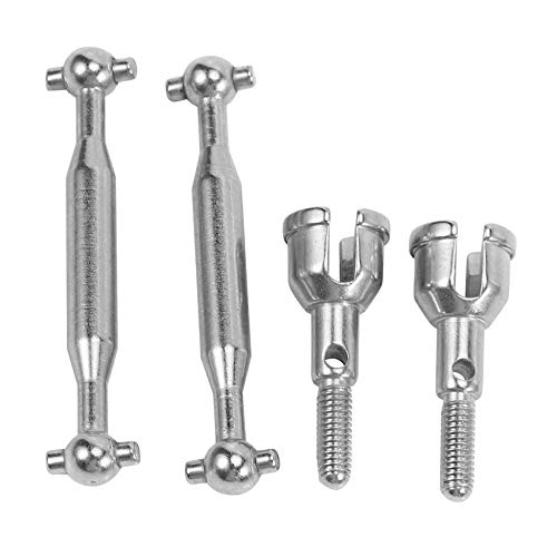 Cpolebev 2Set Metall Heck Antrieb Welle Dogbone für 1603 1604 SG1603 SG1604 1/16 RC Auto Teil ZubehöR von Cpolebev