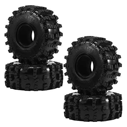 Cpolebev 4 STÜCKE 150 MM 2,2 Gummi GroßE Reifen Rad Reifen für 1/10 RC Crawler Auto Axial Wraith SCX10 Capra TRX4 TRX6 D90 von Cpolebev