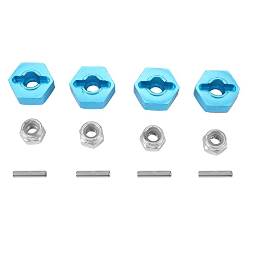 Cpolebev 4 StüCke Metall 12MM Wheel Hex Adapter für TT01 TT-01 TT02 XV01 TB-04-01N 1/10 RC Auto Upgrade Teile von Cpolebev