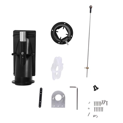 Cpolebev 40Mm Water Jet Thruster Power Sprayer Pump Wasserstrahlpumpe mit 3-Blatt-Propeller Fit 775 Motor für RC Jet Boat,Schwarz von Cpolebev