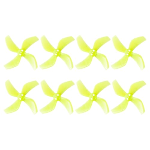 Cpolebev 8 Stück D51 2020 4-Blatt-Propeller 2x2x4 2 1,5 mm PC-Propeller für RC FPV Racing Freestyle OddityRC Tinywhoop Drohne E von Cpolebev