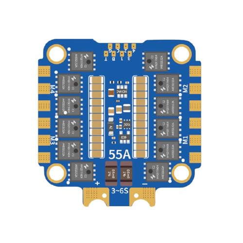 Cpolebev Für BAYCKRC FPV ESC AM32 55A 3-6S 4IN1 ESC für RC FPV Freestyle Racing Drone Quadcopter Drone Teile von Cpolebev