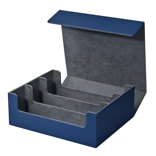 Cpolebev Kartenaufbewahrungsbox für Sammelkarten, Kartendeck-Hülle für Mehr Als 1800 Karten mit Einzelhülle, Einfach zu Verwendende Blaue Aufbewahrungsbox Cpolebev Kartenaufbewahrungsbox für Sammelkarten, Kartendeck-Hülle für Mehr Als 1800 Karten mit Einzelhülle, Einfach zu Verwendende Blaue Aufbewahrungsbox von Cpolebev