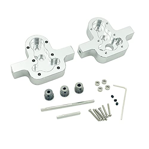 Cpolebev Metall Getriebe Getriebe GetriebegehäUse für C14 C24 B24 B36 MN D90 D99 MN99S RC Auto Upgrade Teile,5 von Cpolebev