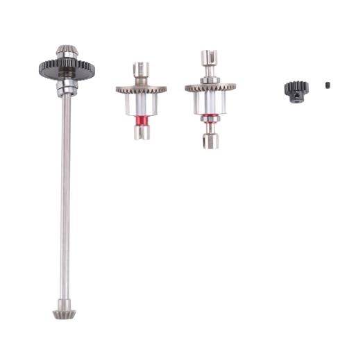 Cpolebev Metall Haupt Achse Zentral Antriebs Welle Differential Getrie Besatz für A959-B A969-B A979-B 1/18 RC Auto Upgrade Teile von Cpolebev