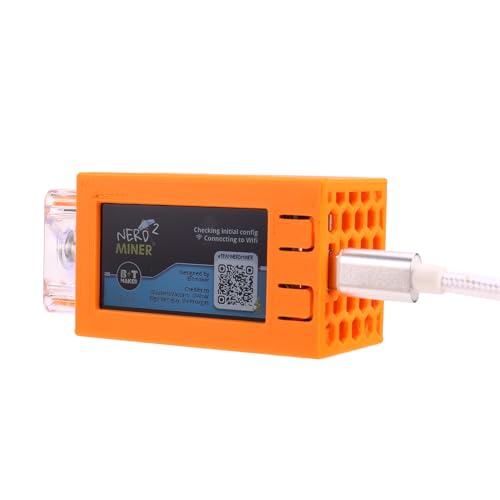Cpolebev Nerdminer V2 Pro Miner 78KH/S Mini mit Leuchtendem Lüfter BTC Solo Mining Miner A von Cpolebev