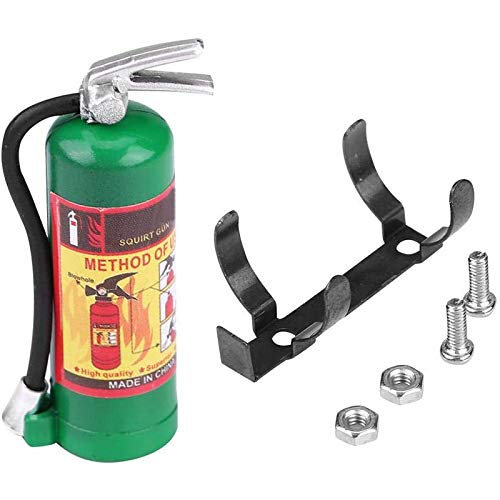 Cpolebev RC Dekoration Metall Mini FeuerlöScher für 1/10 RC Crawler Axial SCX10 90046 TRX4 D90, GrüN von Cpolebev