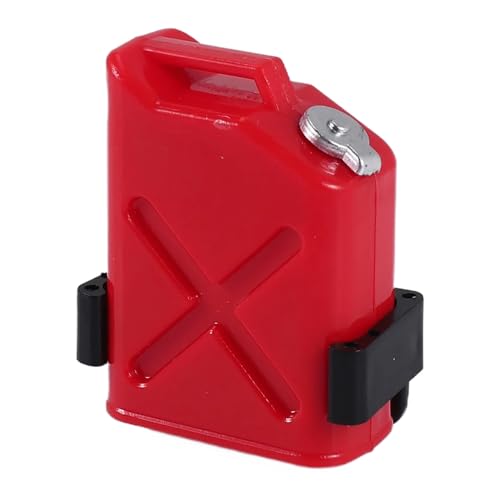 Cpolebev RC Rock Crawler 1:10 ZubehöR Mini Kraftstoff Tank für CC01 Axial SCX10 90046 D90 D110-4 Crawler Truck, Rot von Cpolebev