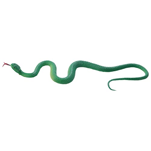 Cpolebev Simulation Plüschtier Schlange Simulation Snake Rubber Tip Toy -Grün von Cpolebev