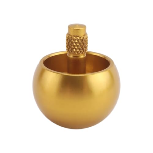Cpolebev Tippe Top Metall Oben Umdrehen Edelstahl Kreisel Erstaunliches Spielzeug Geschenk, Golden von Cpolebev
