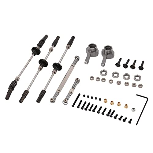 Cpolebev Upgrade der StahlgetriebebrüCkenachsgetriebe für B14 B24 C14 C24 C34 C44 B16 B36 Q60 1/16 RC Autoersatzteile, 6X6 von Cpolebev