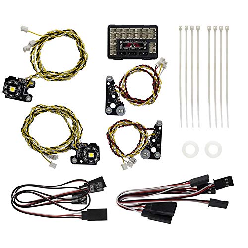 Cpolebev für TRX4 RC Car Vorne LED-RüCklichter + IC Lamp Group Scheinwerfer-Kit für 1/10 RC Crawler -4 von Cpolebev