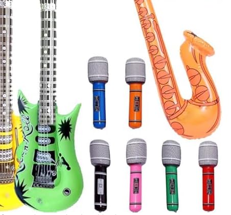 18 Stück Aufblasbare Rock Star Toy Set (Colorful) von Cptoion