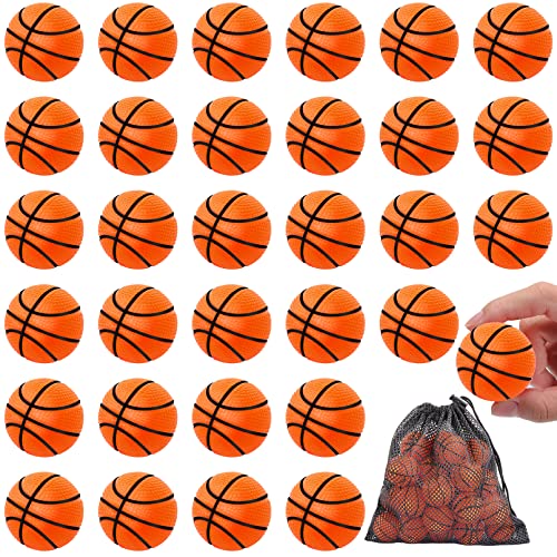 Cptoion Mini-Basketball-Stressbälle, 30 Stück Mini Basketball für Kinder, 4 cm Sportbälle Basketball-Stressbälle, Kleine Basketball Stress Bälle für Geburtstag Party Geschenk Füller Schule Belohnung von Cptoion