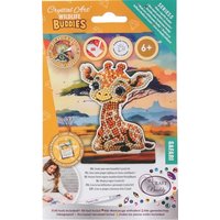 Craft Buddy CAFGR-31GEN039 - Crystal Art Wildlife Buddies, Safari, Giraffe, Serie 5, Diamond Painting von Craft Buddy