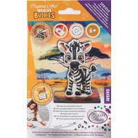 Craft Buddy CAFGR-31GEN041 - Crystal Art Wildlife Buddies, Safari, Zebra, Serie 5, Diamond Painting von Craft Buddy