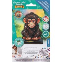 Craft Buddy CAFGR-31GEN042 - Crystal Art Wildlife Buddies, Jungle, Chimp, Schimpanse, Serie 5, Diamond Painting von Craft Buddy