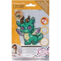 Craft Buddy CAFGR-GEN004 - Crystal Art Buddies, Smoky Dragon, Series 2, Kristallkunst-Bastelset von Craft Buddy