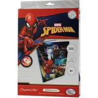 Craft Buddy CANJ-MCU921 - Crystal Art Notebook Kit, Marvel Spiderman, Notizbuch-Set, 26x18 cm, Diamond Painting, Kreativset von Craft Buddy