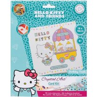 Craft Buddy CCK-33HKU008 - Crystal Art Card Kit, Hello Kitty, Grußkarten-Set Happy Birthday, Diamant-Malerei-Set von Craft Buddy