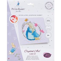 Craft Buddy CCK-PRBT05 - Crystal Art Cards, Peter Rabbit, Peter & Mrs. Josephine Hase, 18x18 cm, Diamond Painting, Kunstkarte von Craft Buddy