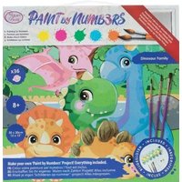 Craft Buddy PBN-3030-019 - Paint by Numbers, Dinosaur Family, 30x30cm, Malen-nach-Zahlen Kids Craft Buddy PBN-3030-019 - Paint by Numbers, Dinosaur Family, 30x30cm, Malen-nach-Zahlen Kids von Craft Buddy