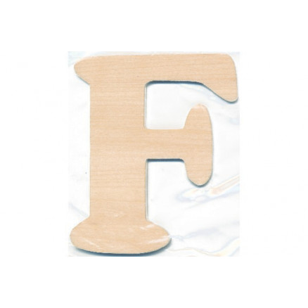 Holzbuchstabe F 10x0,4cm - 1 Stk von Craft Line