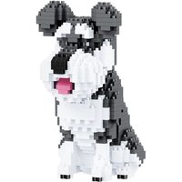 BALODY Hund: Schnauzer, klein, DIY Bausatz aus Miniblocks, 934 Klemmbausteine BALODY Hund: Schnauzer, klein, DIY Bausatz aus Miniblocks, 934 Klemmbausteine von CraftCentral
