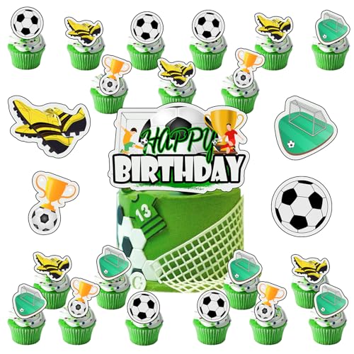 25 Stück Tortendeko Fussball, Tortendeko Fussball Geburtstag, Kuchendeko Fussball Deko Geburtstag, Fußball Topper Tortendeko Fussball für Kinder Junge Fussball Geburtstag Party 25 Stück Tortendeko Fussball, Tortendeko Fussball Geburtstag, Kuchendeko Fussball Deko Geburtstag, Fußball Topper Tortendeko Fussball für Kinder Junge Fussball Geburtstag Party von Craggyer
