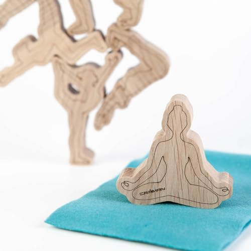 Craman Stacking Game Made of Oak Wood Yoga, Made in Germany, Pile Game von Craman