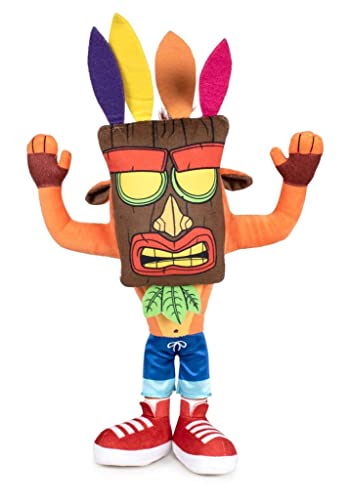 crash bandicoot Play by Play Plüschtier mit Maske Aku Aku Original Activision Videogame – mehrfarbig – 32 cm crash bandicoot Play by Play Plüschtier mit Maske Aku Aku Original Activision Videogame – mehrfarbig – 32 cm von Crash Bandicoot