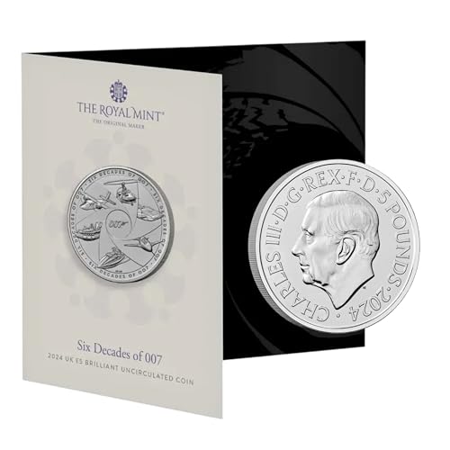 2024 Six Decades of Bond – Kompletter £5 UK brillante unzirkulierte Minzpackung 2024 Six Decades of Bond – Kompletter £5 UK brillante unzirkulierte Minzpackung von CrawleyCoins