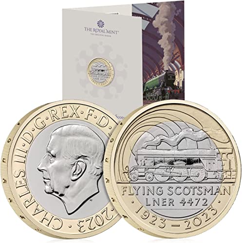 CrawleyCoins 2023 The Flying Scotsman £2 brillante unzirkulierte britische Münze, versiegelte Packung von The Mint CrawleyCoins 2023 The Flying Scotsman £2 brillante unzirkulierte britische Münze, versiegelte Packung von The Mint von CrawleyCoins