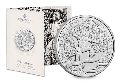 CrawleyCoins 2024 Robin Hood – Mythen und Legends £5 brillante unzirkulierte Münze in versiegelter Minzverpackung CrawleyCoins 2024 Robin Hood – Mythen und Legends £5 brillante unzirkulierte Münze in versiegelter Minzverpackung von CrawleyCoins