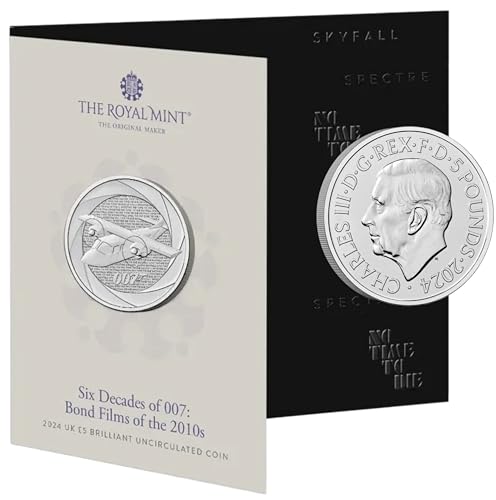CrawleyCoins 2024 Six Decades of Bond 007-2010 £5 Unkreisförmige Münze glänzend in Minzverpackung CrawleyCoins 2024 Six Decades of Bond 007-2010 £5 Unkreisförmige Münze glänzend in Minzverpackung von CrawleyCoins