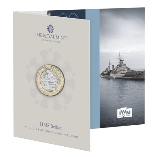CrawleyCoins 2025 HMS Belfast UK £2 brillante unzirkulierte Münze in versiegelter Verpackung CrawleyCoins 2025 HMS Belfast UK £2 brillante unzirkulierte Münze in versiegelter Verpackung von CrawleyCoins