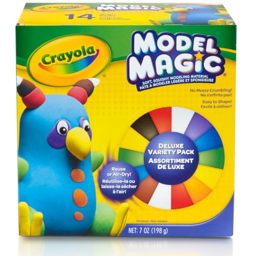 Crayola – 23-2403-E-000 – Model Magic – Bunte Knetmasse, 14 Beutel von CRAYOLA